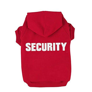 Security Patterns Printed Puppy Pet Hoodie Dog Clothes