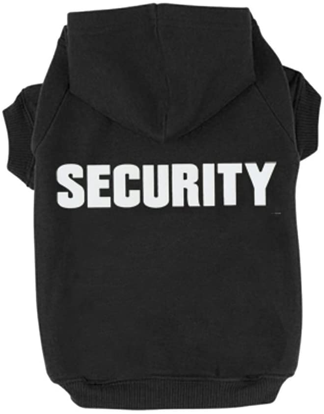 Security Patterns Printed Puppy Pet Hoodie Dog Clothes