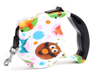 Retractable Dog Leash One Button Brake & Lock, Non-Slip Handle, Reflective Tape Useful Dog Accessory
