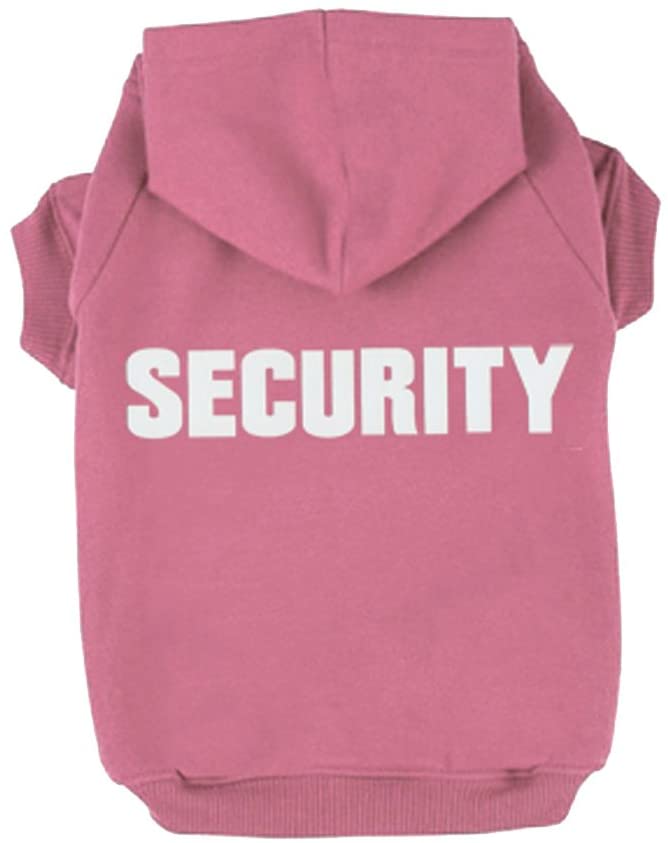 Security Patterns Printed Puppy Pet Hoodie Dog Clothes
