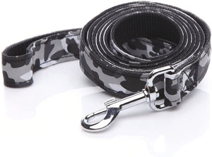 Strong Durable Dog Leash, 6 Foot Long, 1 Inch Wide, Nylon Camouflage Dog Leash for Small Medium Big Large Dogs